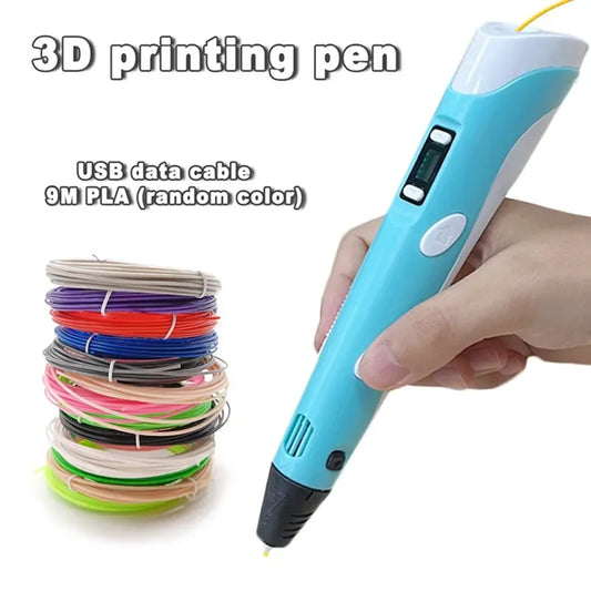 USB 3D Printing Pen for Kids & Beginners | 9M PLA Filament | DIY Art & Craft Toy