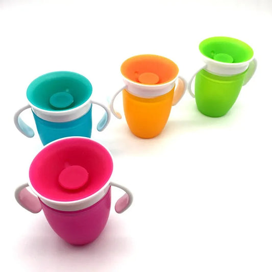 360° Leak-Proof Silicone Baby Training Cup - Anti-Choke & Spill-Proof Toddler Drink Cup