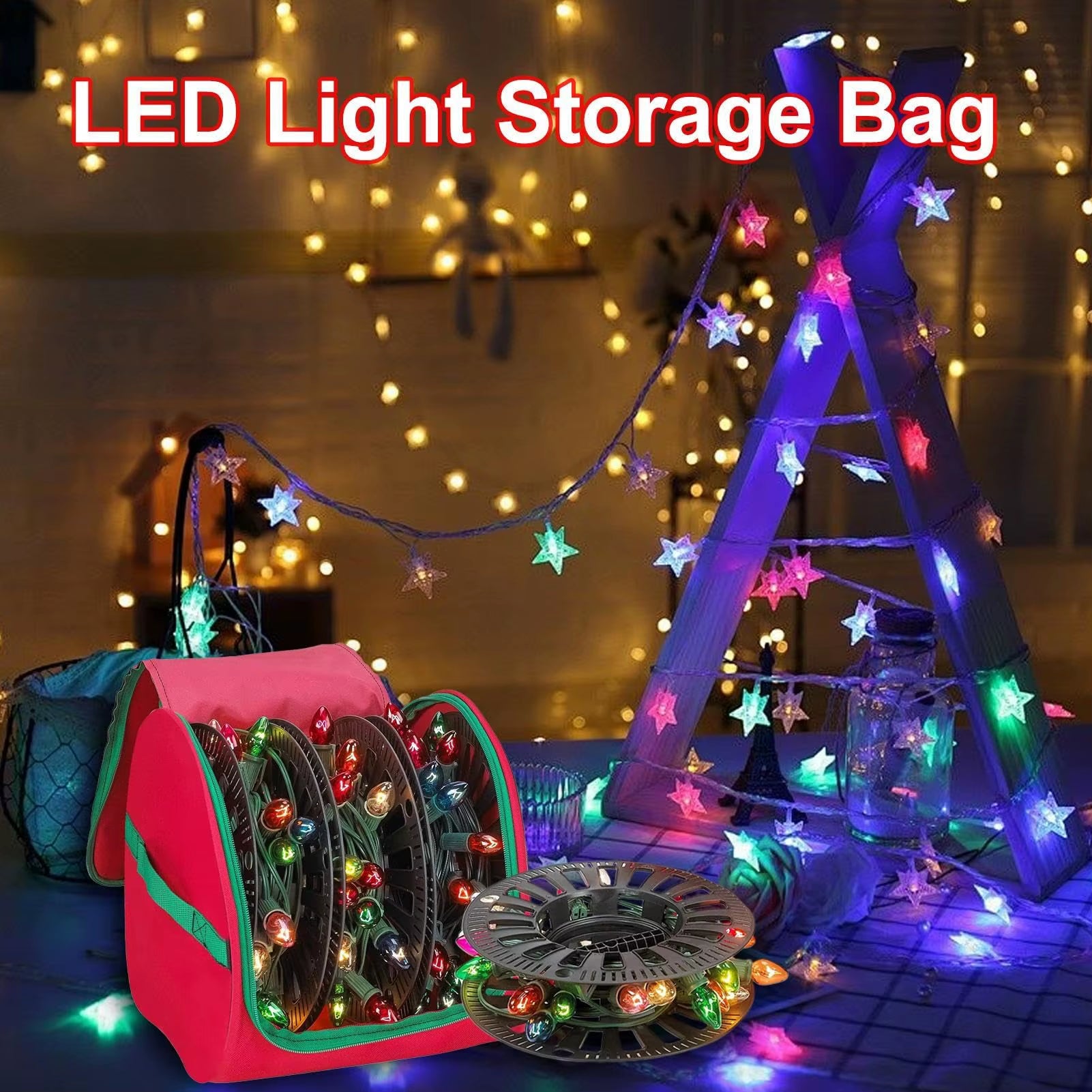 Premium Oxford Holiday Light Organizer