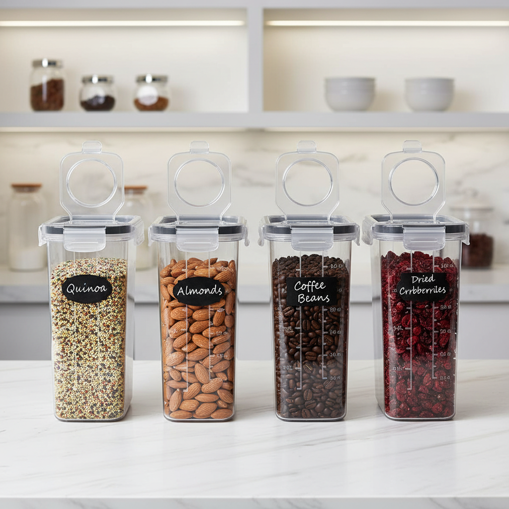 4-Pack Minimalist Airtight Storage Set