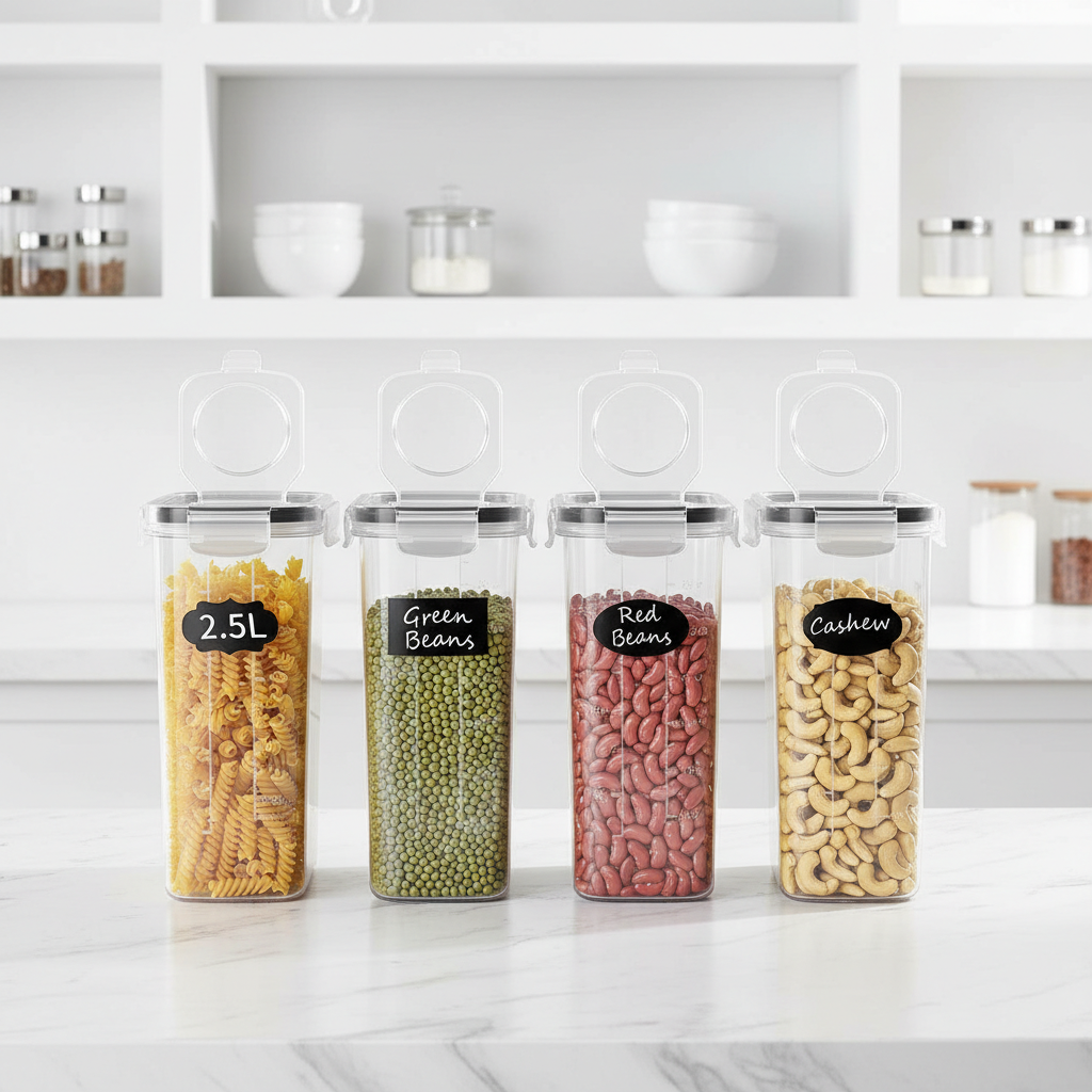 4-Pack Minimalist Airtight Storage Set