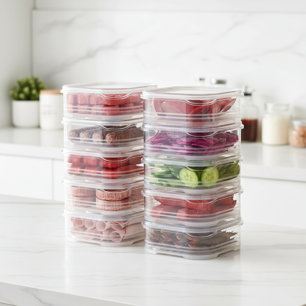10-Pack Stackable Fridge Prep Set