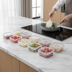 10-Pack Stackable Fridge Prep Set