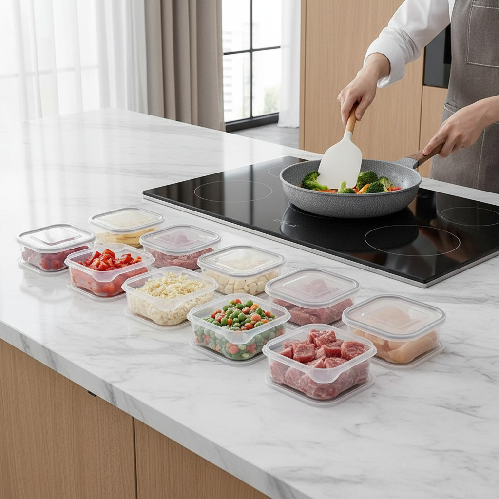 10-Pack Stackable Fridge Prep Set