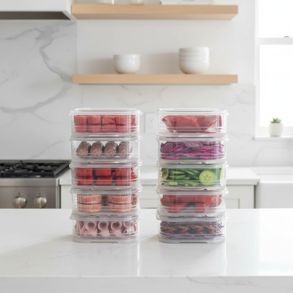 10-Pack Stackable Fridge Prep Set