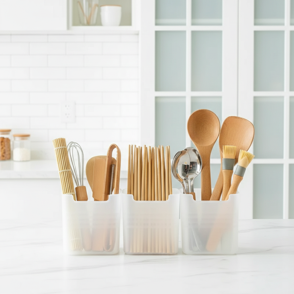 5-Pack Clear Fridge Door Bins