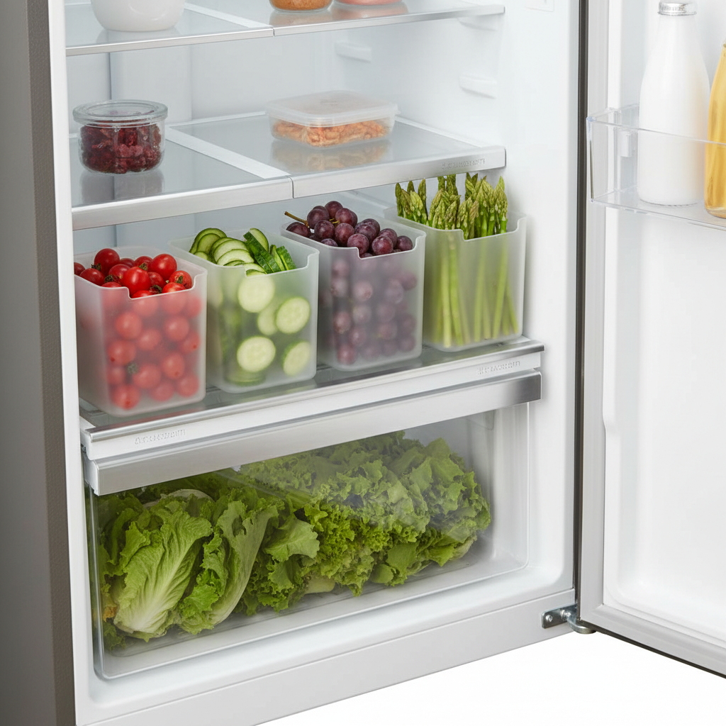 5-Pack Clear Fridge Door Bins