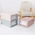 LuxeClear Stackable Drawer Storage Organizer