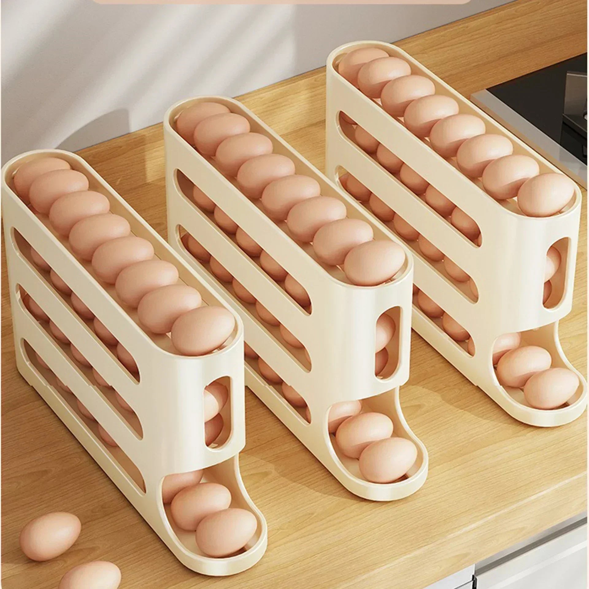 Auto-Roll Gravity Egg Dispenser