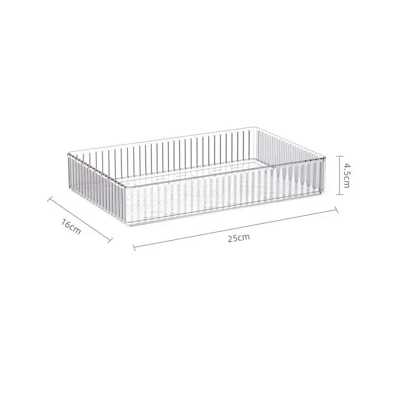 Clear PET Stackable Desk Organizer Drawers