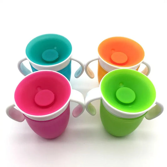 360° Leak-Proof Silicone Baby Training Cup - Anti-Choke & Spill-Proof Toddler Drink Cup