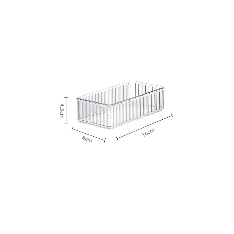 Clear PET Stackable Desk Organizer Drawers