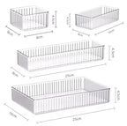 Clear PET Stackable Desk Organizer Drawers