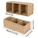 Woven 3-Slot Tank Organizer