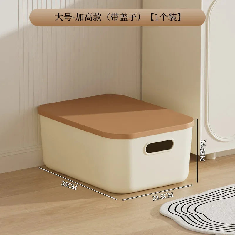 Minimalist Stackable Storage Box with Lid
