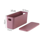Minimalist Narrow Lidded Storage Bin