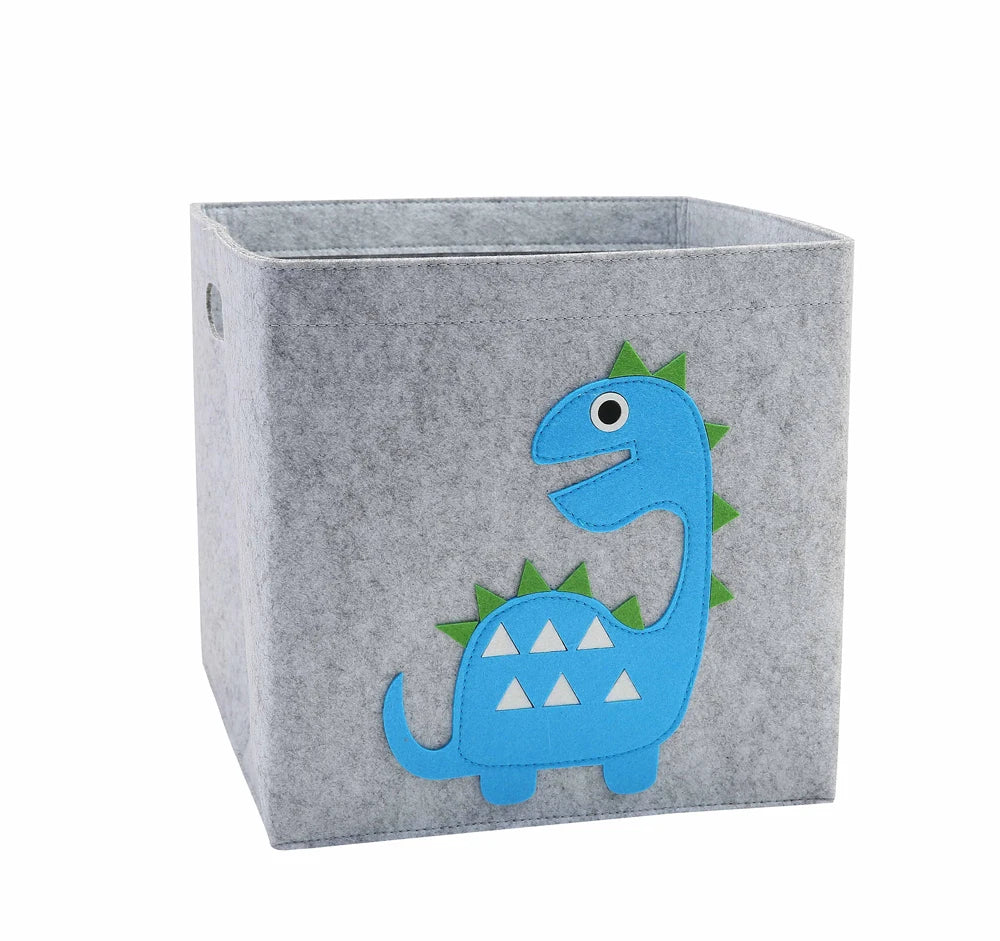 Felt Animal Cube Storage Bin