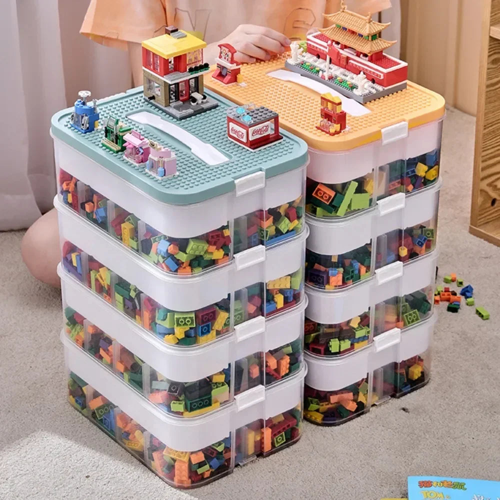 Stackable Building Block Storage Bin