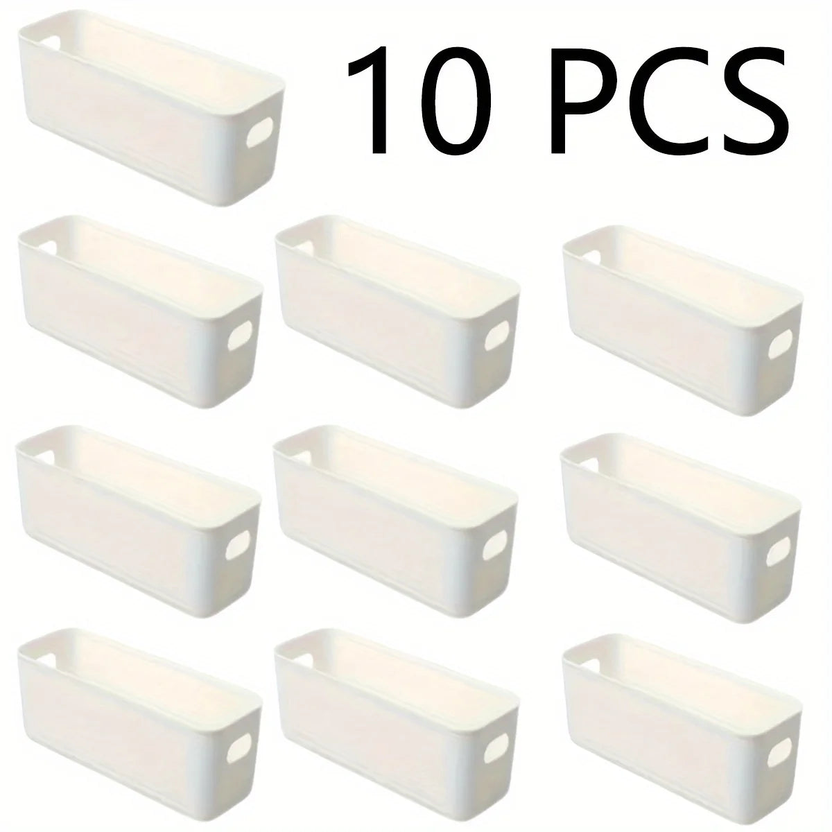 10-Pack Minimalist Medium Storage Bins