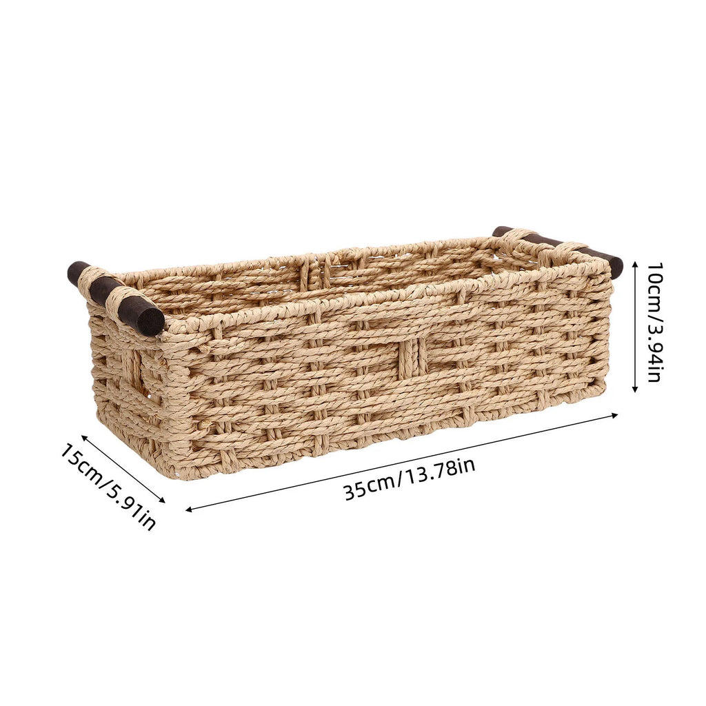 Woven Paper Rope Storage Basket