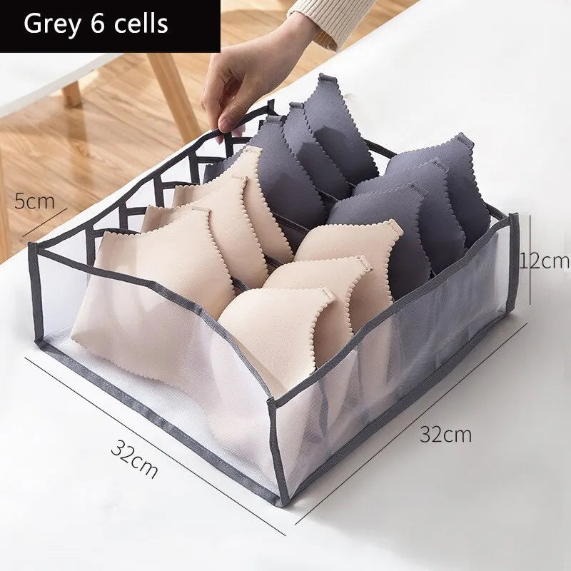 Foldable Mesh Drawer Organizer Box