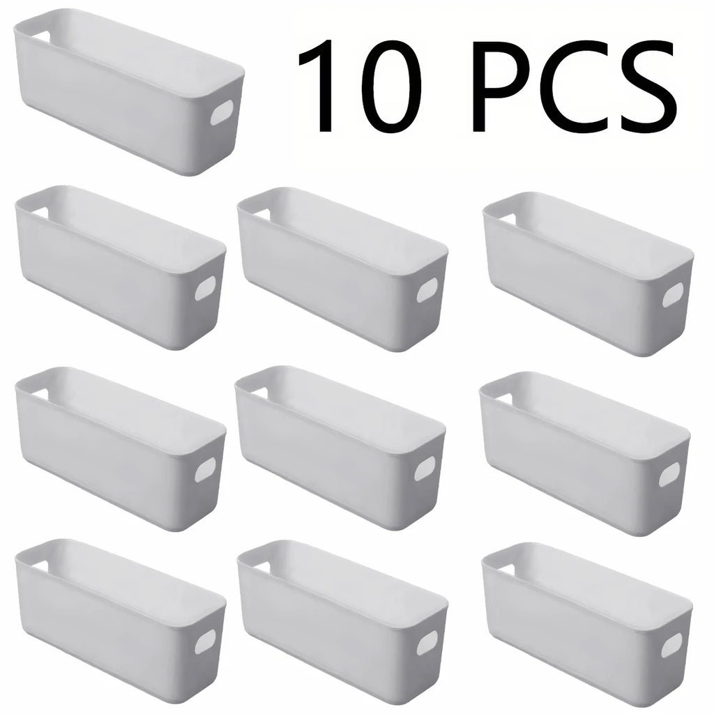 10-Pack Minimalist Medium Storage Bins