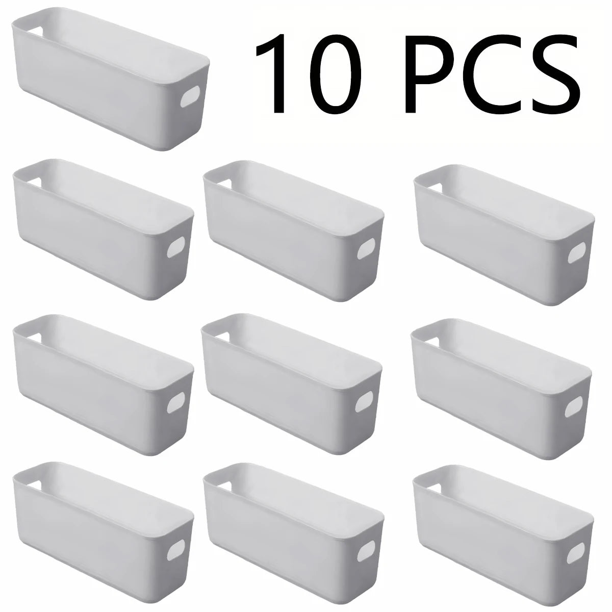 10-Pack Minimalist Medium Storage Bins