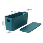 Minimalist Narrow Lidded Storage Bin