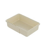Minimalist Cream Adjustable Drawer Organizer Bin