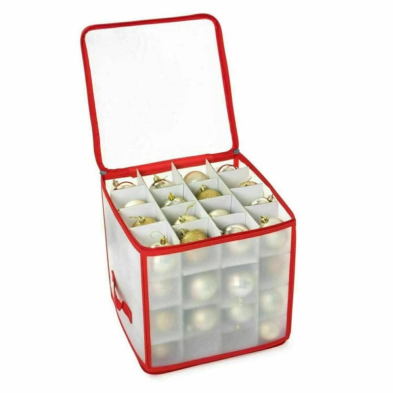 Premium 64-Grid Ornament Storage Organizer