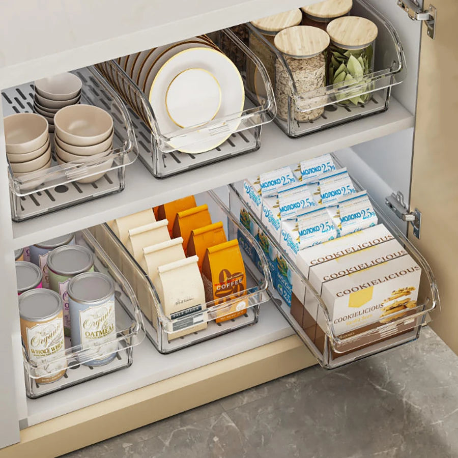 Crystal Clear Fridge Organizer Bins