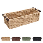 Woven Paper Rope Storage Basket