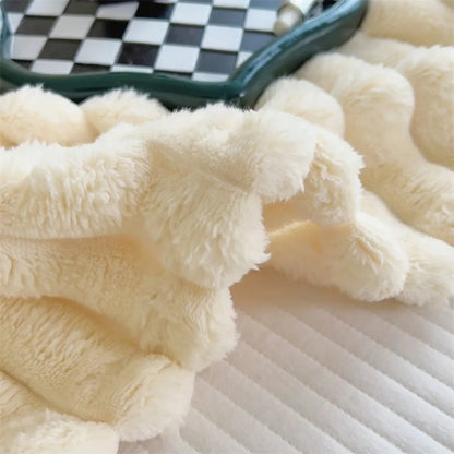 2025 Luxe Imitation Rabbit Fur Blanket – Ultra-Soft, Thick & Cozy Winter Essential