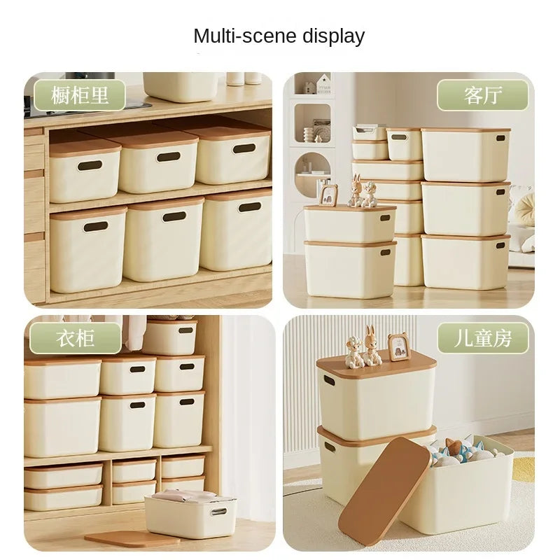 Minimalist Stackable Storage Box with Lid