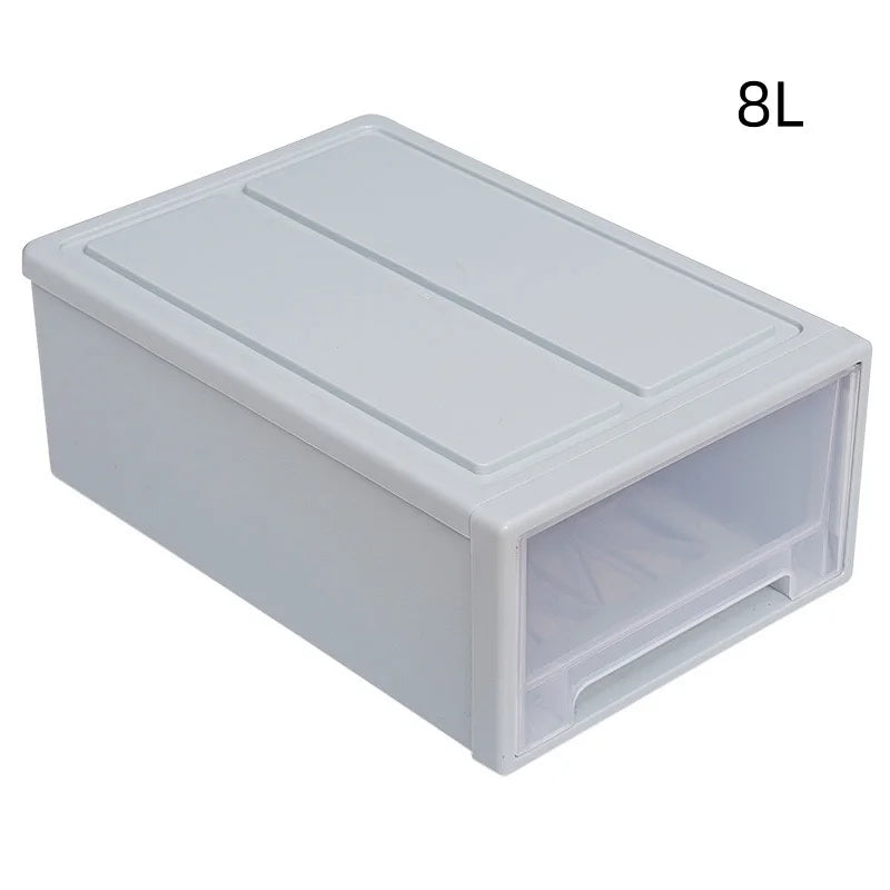 LuxeClear Stackable Drawer Storage Organizer