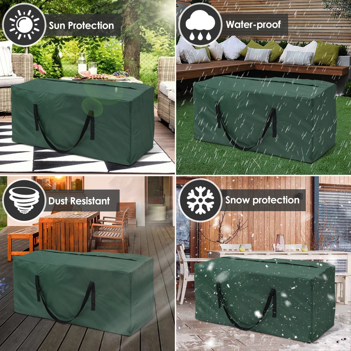 Heavy-Duty Waterproof Patio Furniture Storage Bag