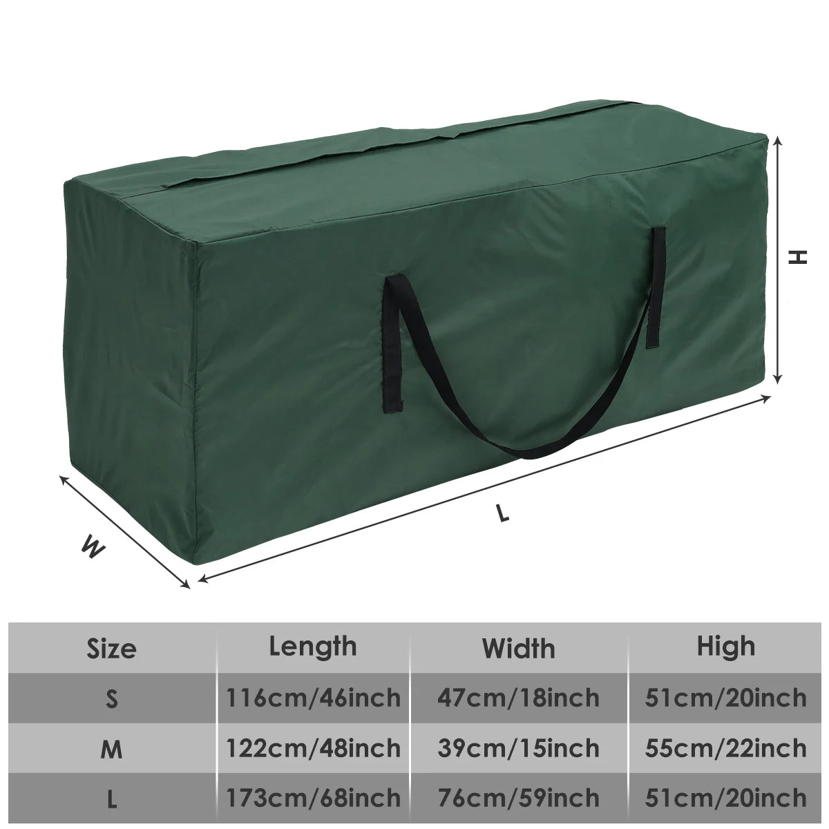 Heavy-Duty Waterproof Patio Furniture Storage Bag