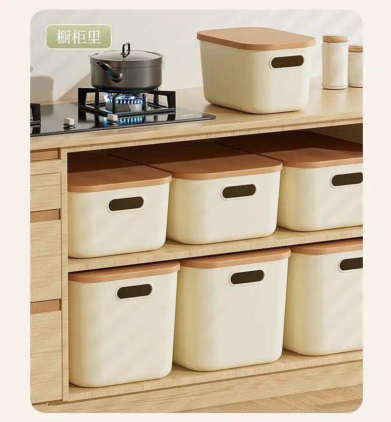 Minimalist Stackable Storage Box with Lid