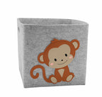 Felt Animal Cube Storage Bin