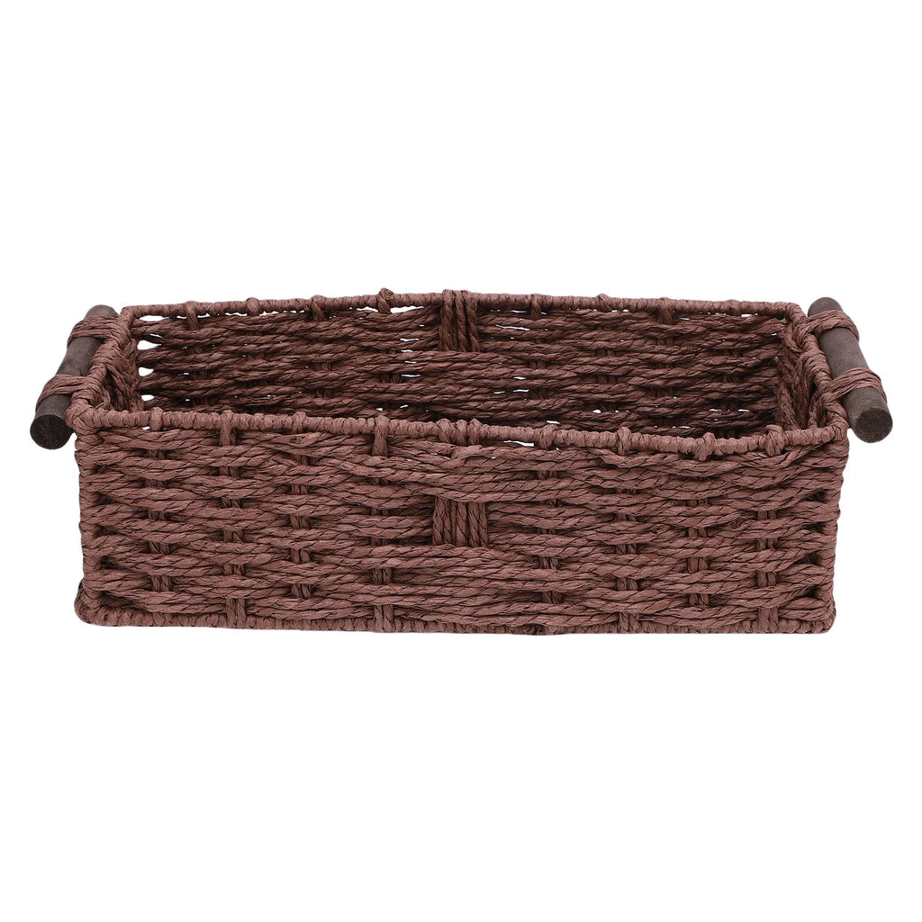 Woven Paper Rope Storage Basket