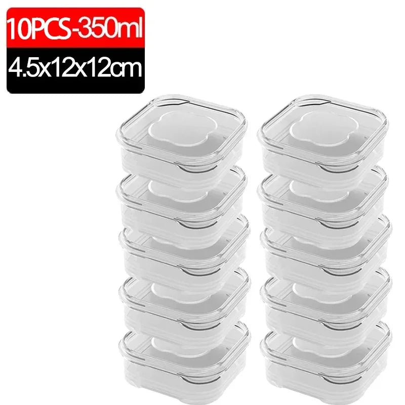 10-Pack Stackable Fridge Prep Set