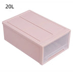 LuxeClear Stackable Drawer Storage Organizer