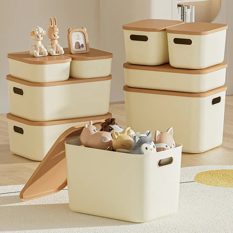 Minimalist Stackable Storage Box with Lid