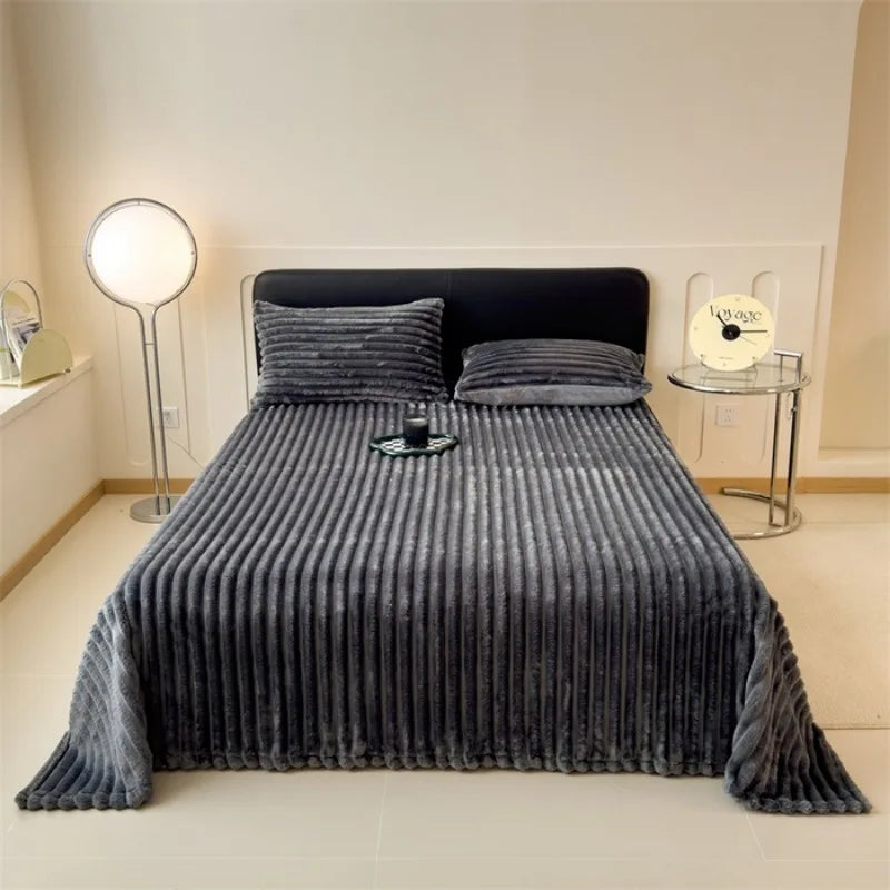 2025 Luxe Imitation Rabbit Fur Blanket – Ultra-Soft, Thick & Cozy Winter Essential