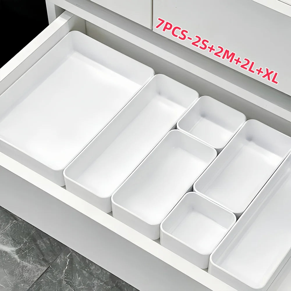 7-Piece Modular Drawer Organizer Set