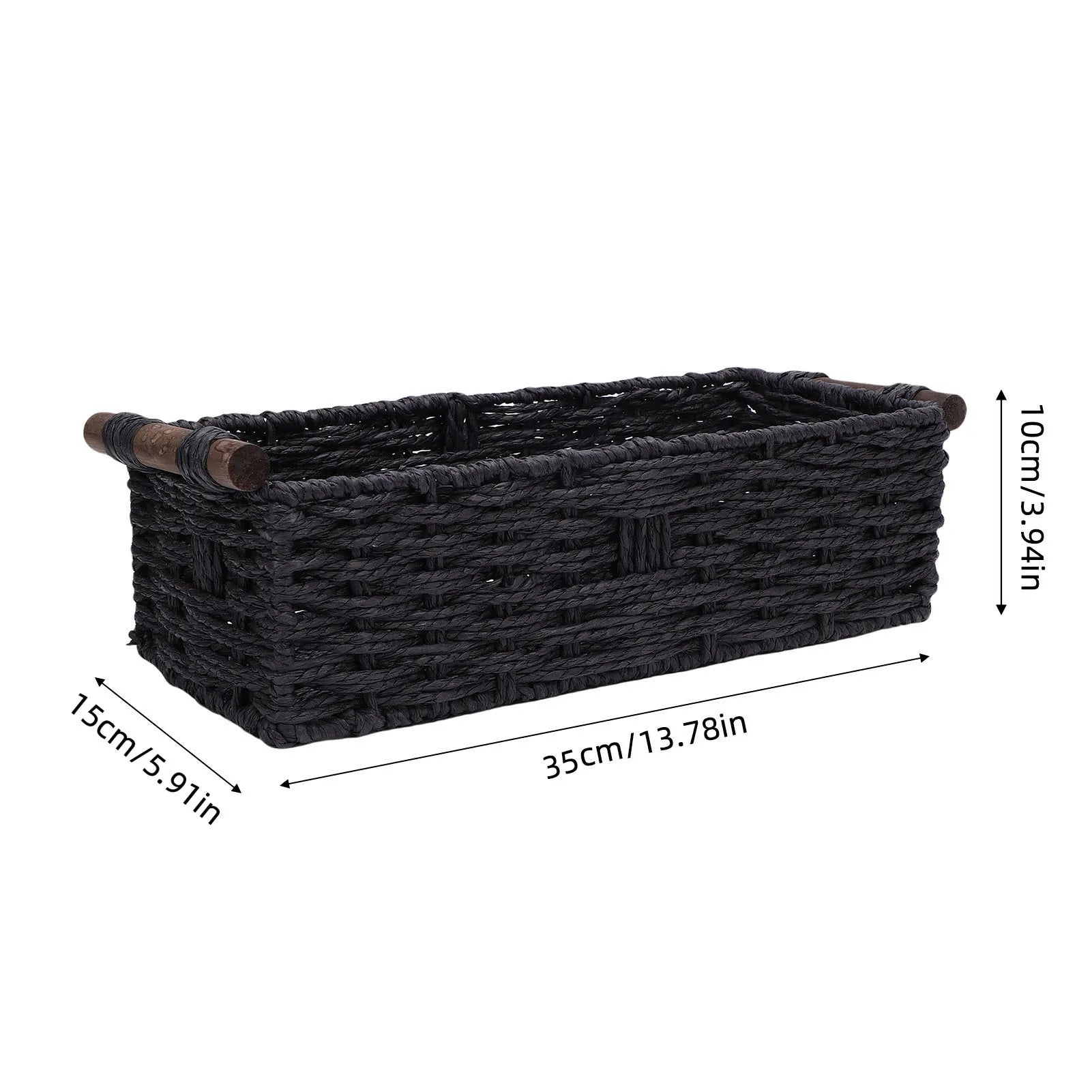 Woven Paper Rope Storage Basket