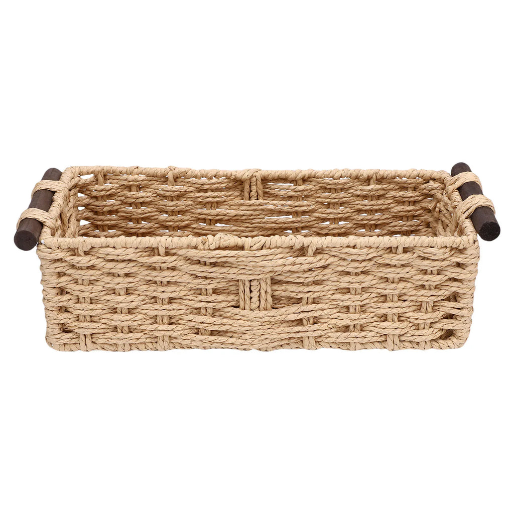 Woven Paper Rope Storage Basket