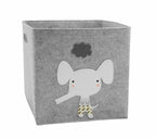 Felt Animal Cube Storage Bin