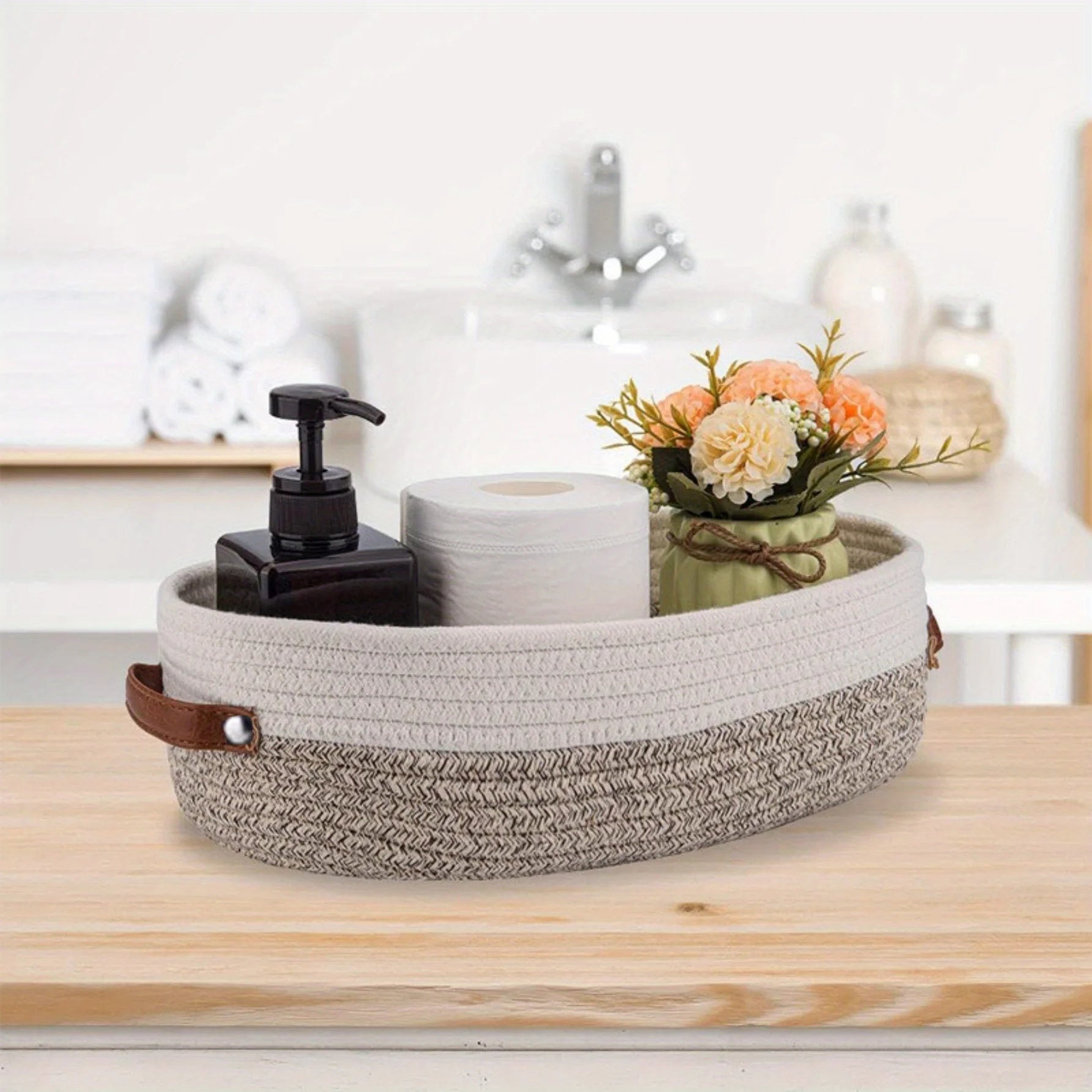 Woven Oval Storage Basket