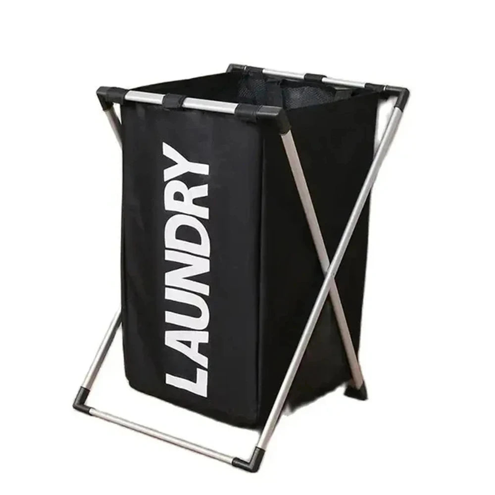Foldable 3-Section X-Frame Laundry Sorter